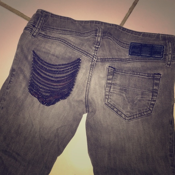 diesel jeans back pocket